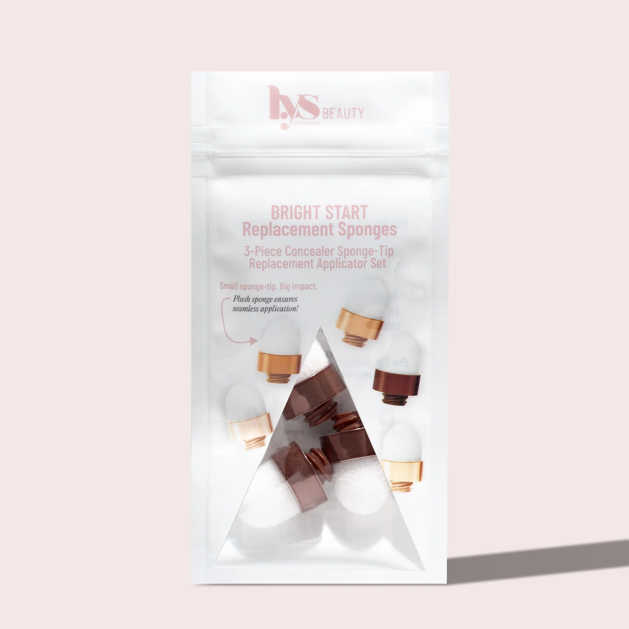 Bright Start Replacement Sponges 3-Piece Concealer Sponge-Tip Replacement Applicator Set - Image 7