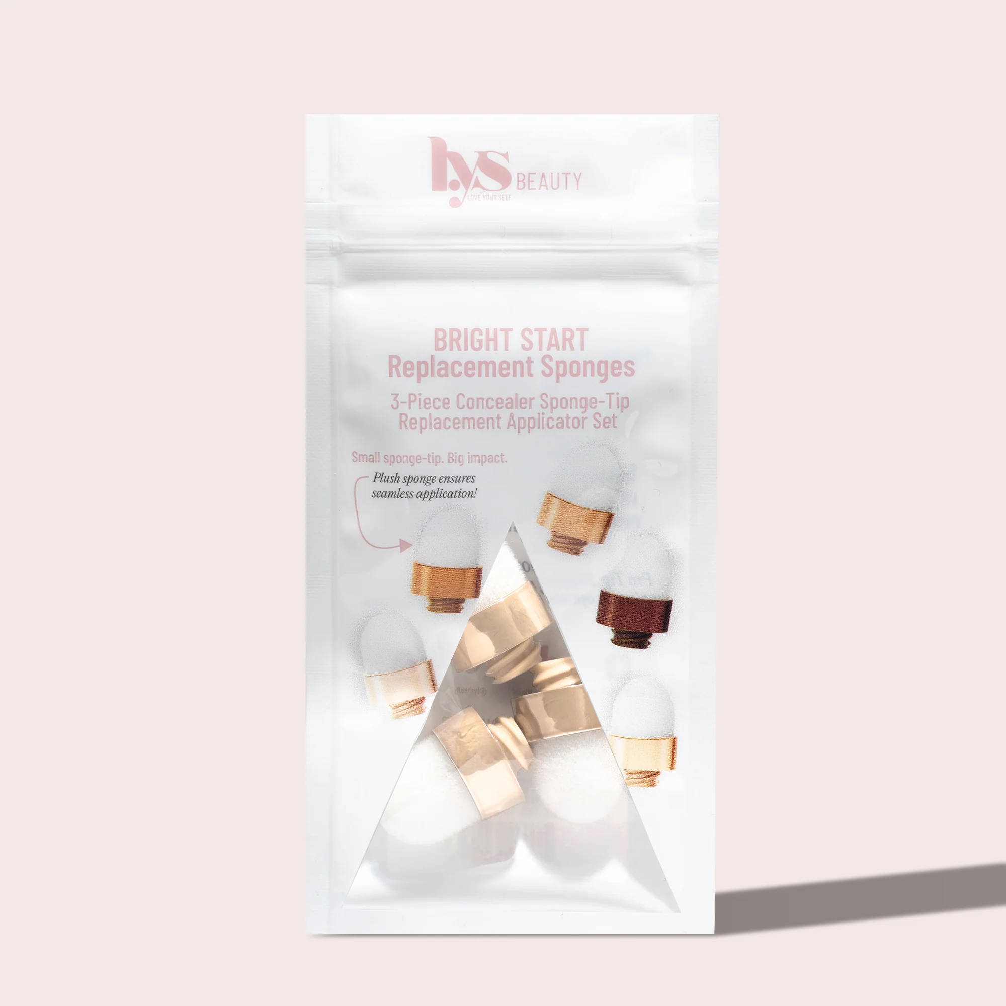 Bright Start Replacement Sponges 3-Piece Concealer Sponge-Tip Replacement Applicator Set - Image 8