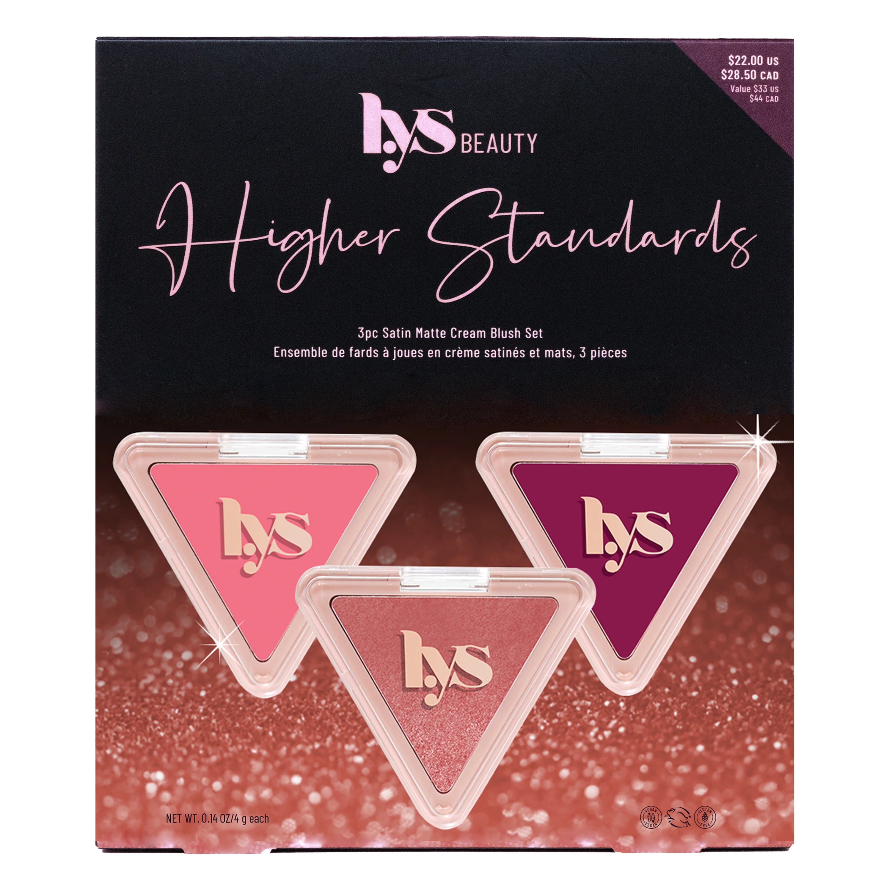 Higher Standard 3pc Satin Matte Cream Blush Set - Image 15