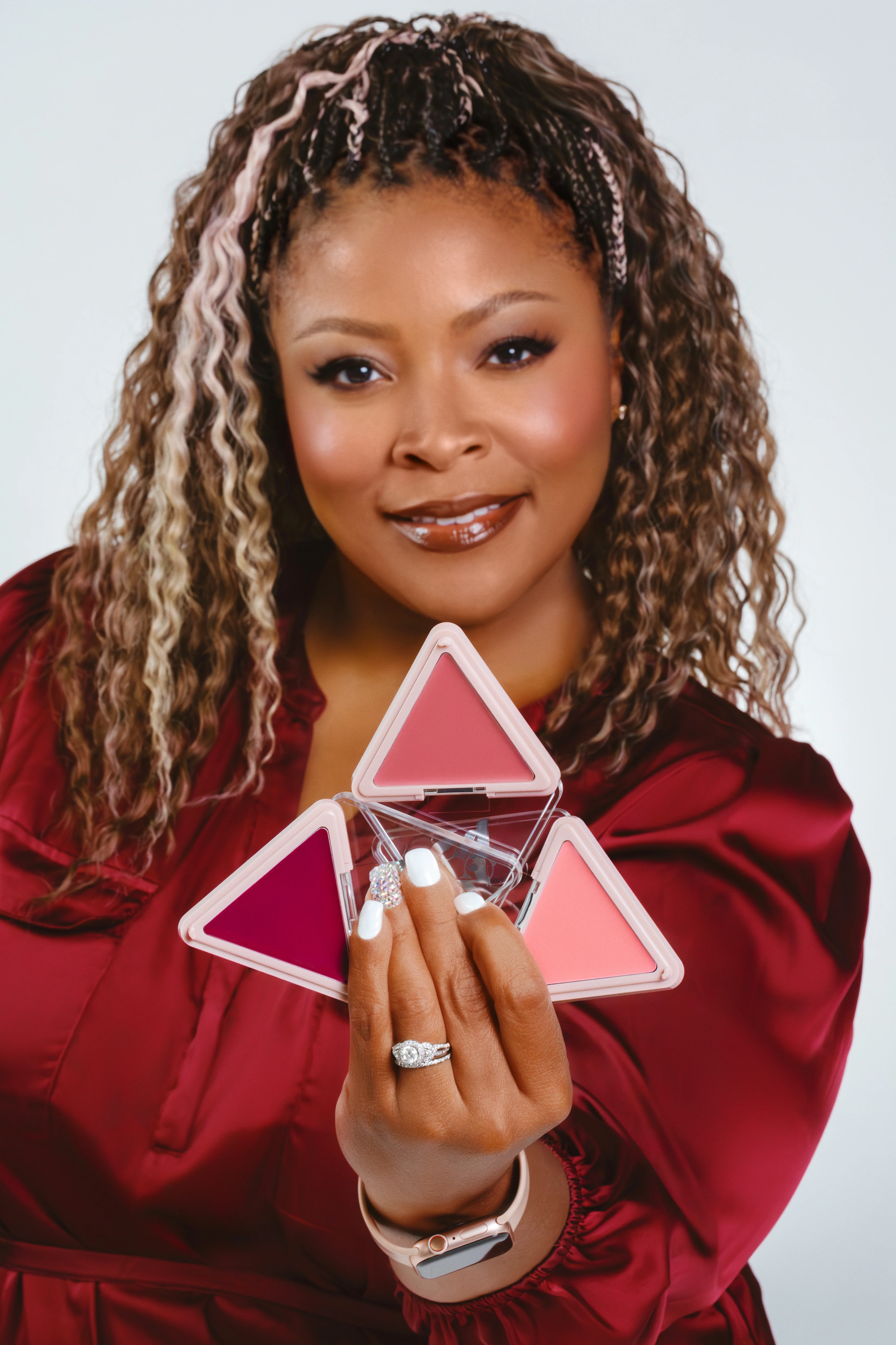 Higher Standard 3pc Satin Matte Cream Blush Set - Image 3