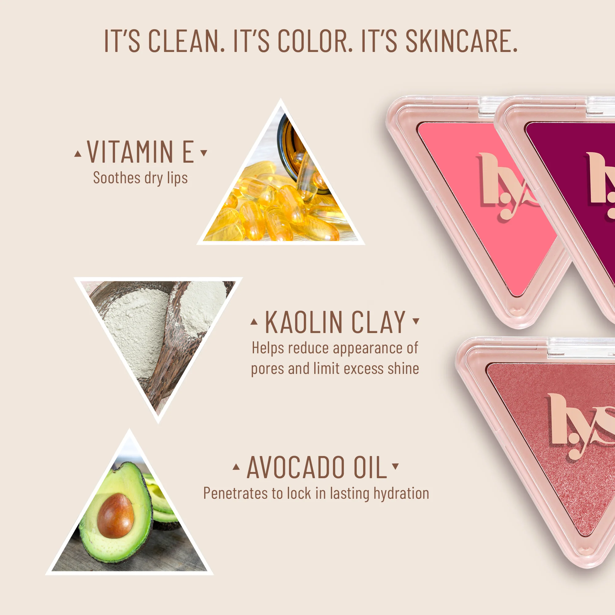 Higher Standard 3pc Satin Matte Cream Blush Set - Image 5